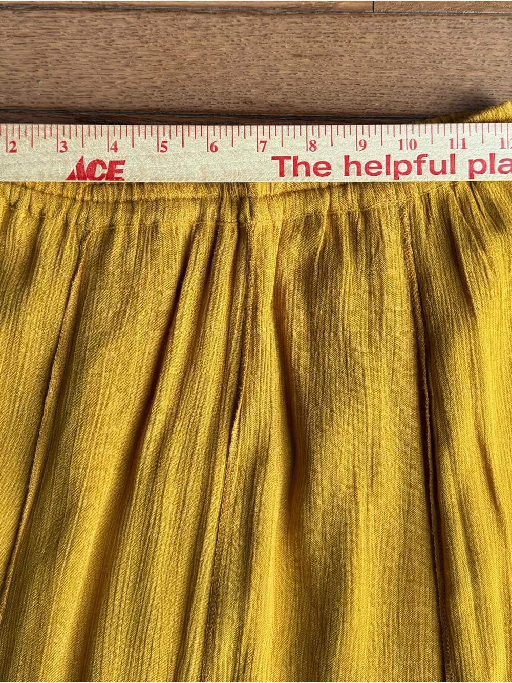 Free People FP One Golden Mustard Boho Maxi Skirt XS (stretches to a Medium) - Picture 6 of 7